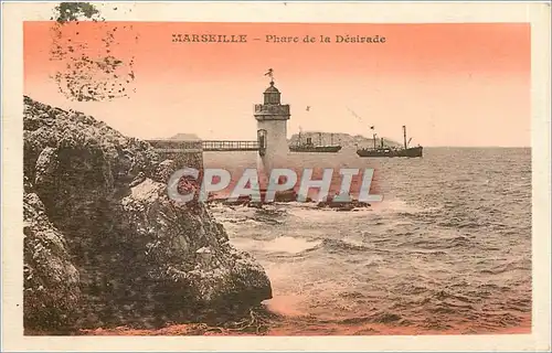 Ansichtskarte AK Marseille Phare de la Desirade