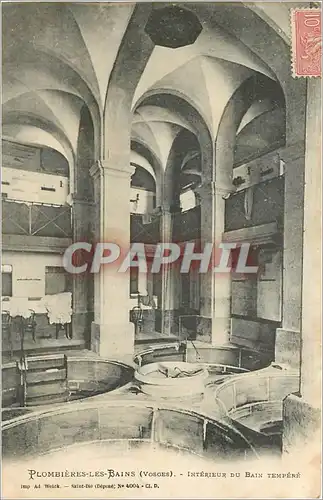 Cartes postales Plombieres les Bains Vosges Interieur du Bain Tempere