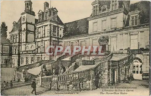 Ansichtskarte AK Palais de Fontainebleau L'Escalier du Fer a Cheval