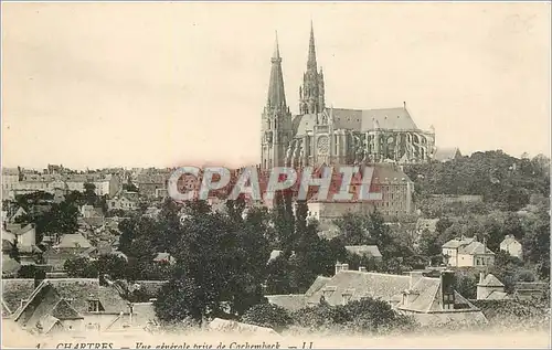 Cartes postales Chartres Vue generale prise de Cachemback