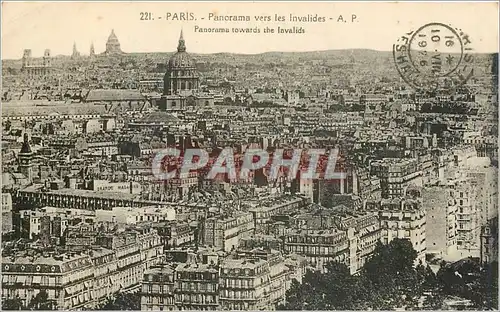 Ansichtskarte AK Paris Panorama vers les Invalides