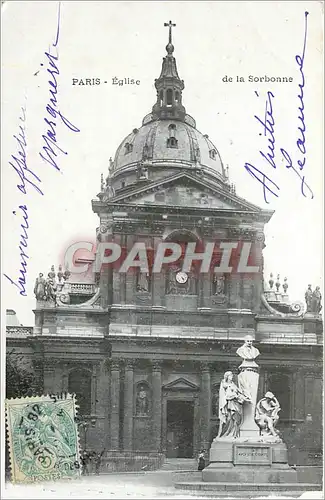 Cartes postales Paris Eglise de la Sorbonne