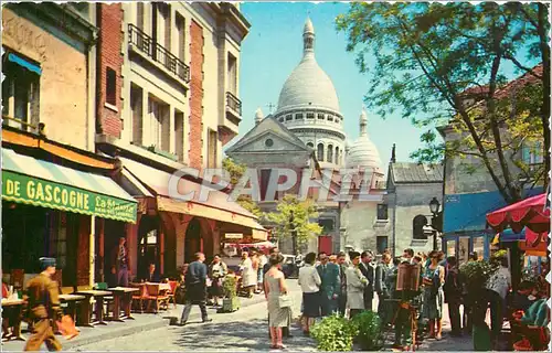 Cartes postales moderne Paris Place du Tertre Montmartre Cafe de Gascogne