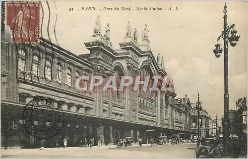 Cartes postales Paris Gare du Nord