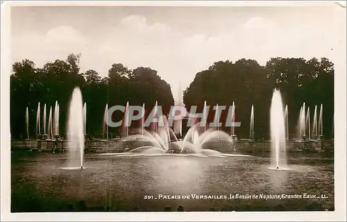 Cartes postales Palais de Versailles Le Bassin de Neptune Grandes Eaux