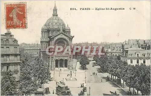 Cartes postales Paris Eglise St Augustin