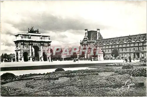 Moderne Karte Paris Les Jardins et l'Arc de Triomphe du Carrousel