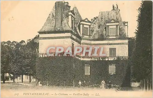 Ansichtskarte AK Fontainebleau Le Chateau Pavillon Sully