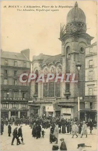 Ansichtskarte AK Rouen L'Alhambra Place de la Republique