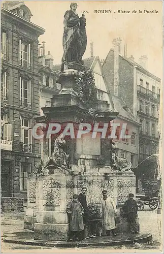 Ansichtskarte AK Rouen Statue de la Pucelle