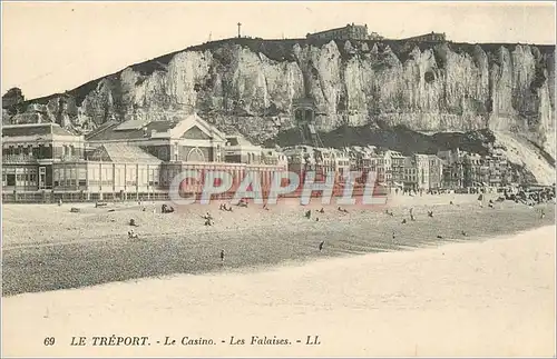 Cartes postales Le Treport Le Casino Les Falaises