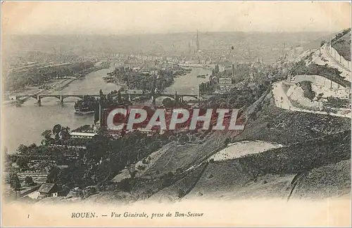 Cartes postales Rouen Vue Generale prise du Bon Secour