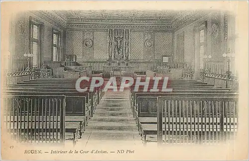 Ansichtskarte AK Rouen Interieur de la Cour d'Assises