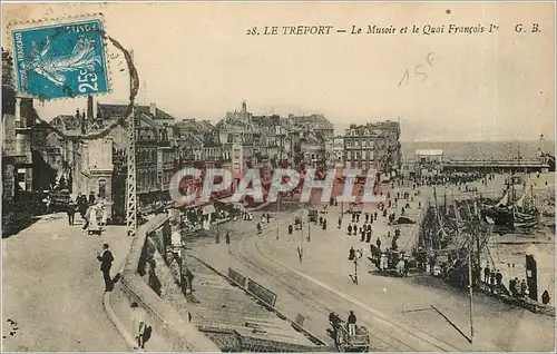 Cartes postales Le Treport Le Musoir et le Quai Francois