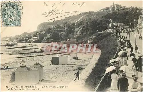 Cartes postales Sainte Adresse Le Boulevard Maritime et le Cap de la Havre