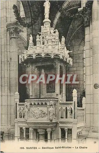 Ansichtskarte AK Nantes Basilique Saint Nicolas La Chaire