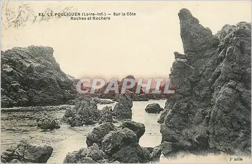 Cartes postales Le Pouliguen Loire Inf Sur la Cote Roches et Rochers