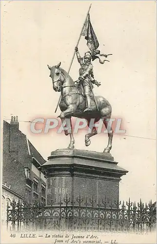 Cartes postales Lille La statue de Jeanne d'Arc