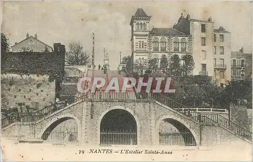 Cartes postales Nantes L'Escalier Sainte Anne