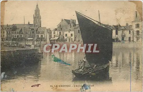 Cartes postales Le Croisic L'Entree du Port  Bateau