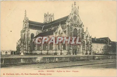 Ansichtskarte AK Bourg Eglise de Brou Facade