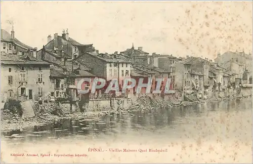 Cartes postales Epinal Vieilles Maisons Quai Rualmenil