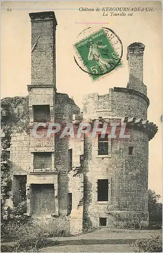 Cartes postales Chateau de Kergournadea'ch La Tourelles est