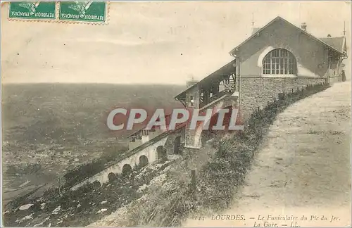 Ansichtskarte AK Lourdes Le Funiculaire du Pic du Jer La Gare