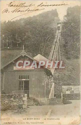 Cartes postales Le Mont Dore Le Funiculaire