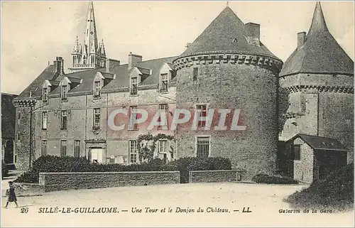 Ansichtskarte AK Sille Le Guillaume Une Tour et le Donjon du Chateau