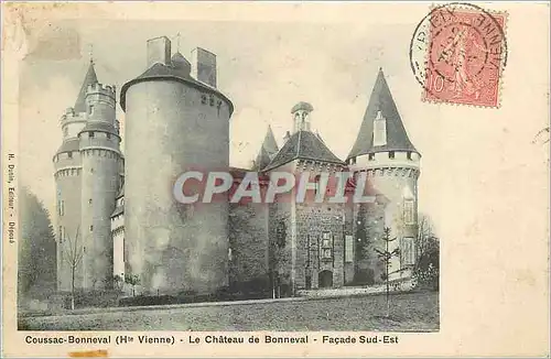 Cartes postales Coussac Bonneval Hte Vienne Le Chateau de Bonneval Facade Sud Est