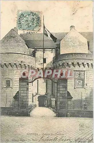 Cartes postales Nantes Entree du Chateau