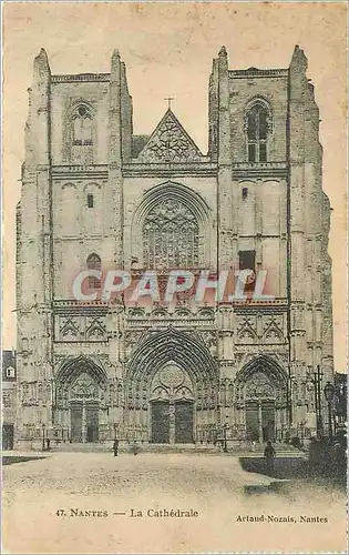 Cartes postales Nantes La Cathedrale