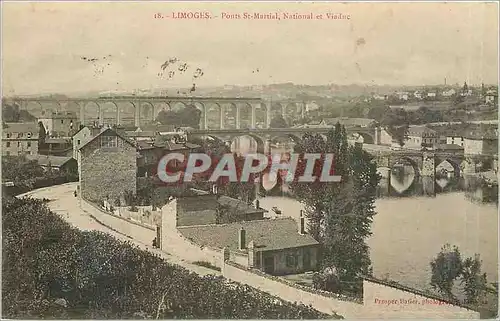 Ansichtskarte AK Limoges Ponts St Martial National et Viaduc