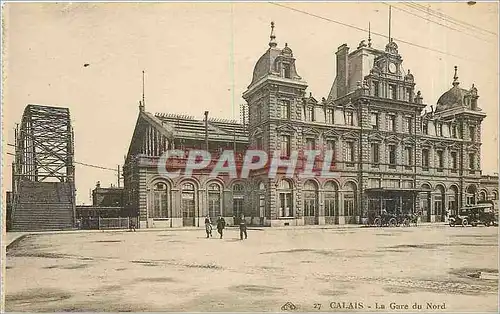 Ansichtskarte AK Calais La Gare du Nord