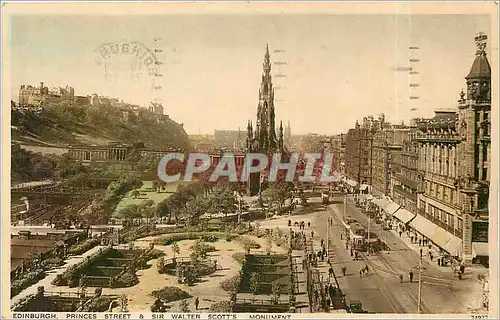 Cartes postales Edinburgh Princes Street sir Walter Scotts Monument