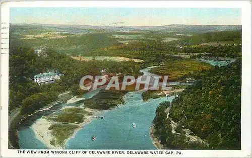 Ansichtskarte AK The View from winona cliff of delaware river delaware water Gap