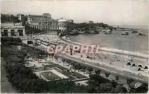 Cartes postales moderne Biarritz La Grande Plage vers le Casino Bellevue
