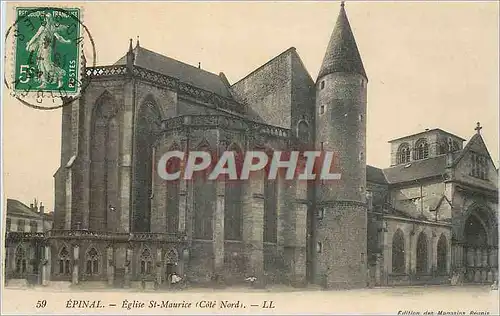 Cartes postales Epinal Eglise St Maurice Cote Nord