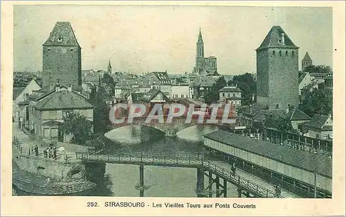 Cartes postales Strasbourg Les Vieilles Tours aux Ponts Couverts