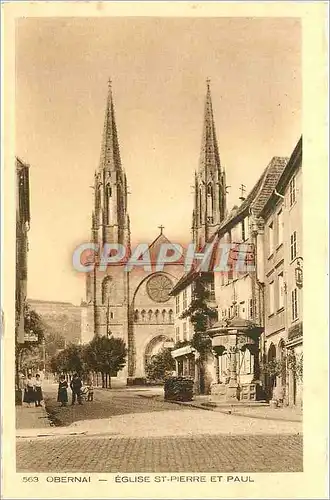 Ansichtskarte AK Obernai Eglise St Pierre et Paul