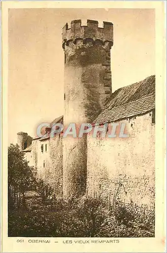 Ansichtskarte AK Obernai Les Vieux Remparts