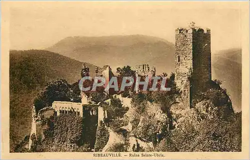 Cartes postales Ribeauville Ruine Sainte Ubrie