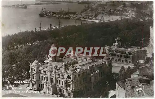 Ansichtskarte AK Malaga El Ayuntamiento Casa de Correos