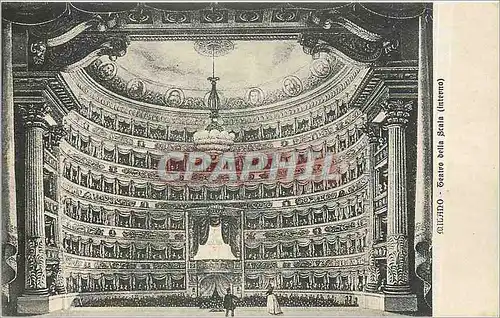 Cartes postales Milano Teatro della Scala Interno