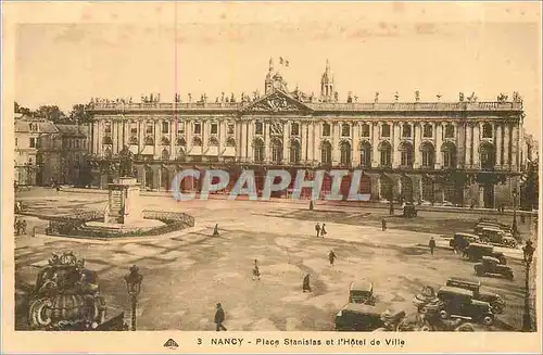 Cartes postales Nancy Place Stanislas et l'Hotel de Ville