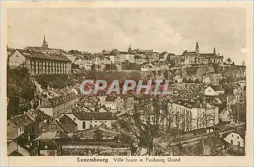 Cartes postales Luxembourg Ville haute et Faubourg Grund