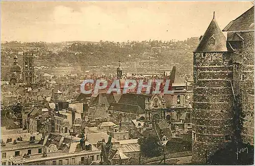 Ansichtskarte AK Dieppe Seine Inferieure Vue generale prise du Vieux Chateau