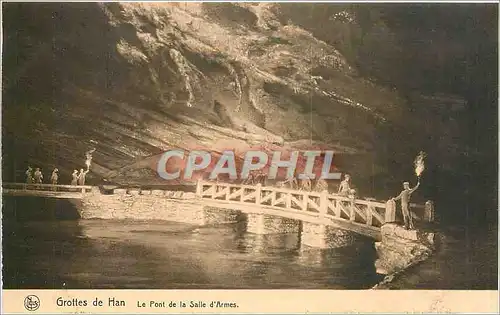 Cartes postales Grottes de Han Le pont de la Salle d'Armes