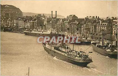 Cartes postales Dieppe Seine Inferieure L'Avant Port Bateaux